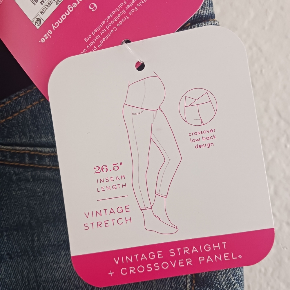Isabel Maternity Over The Belly Ankle Leg Jeans - Picture 4 of 6